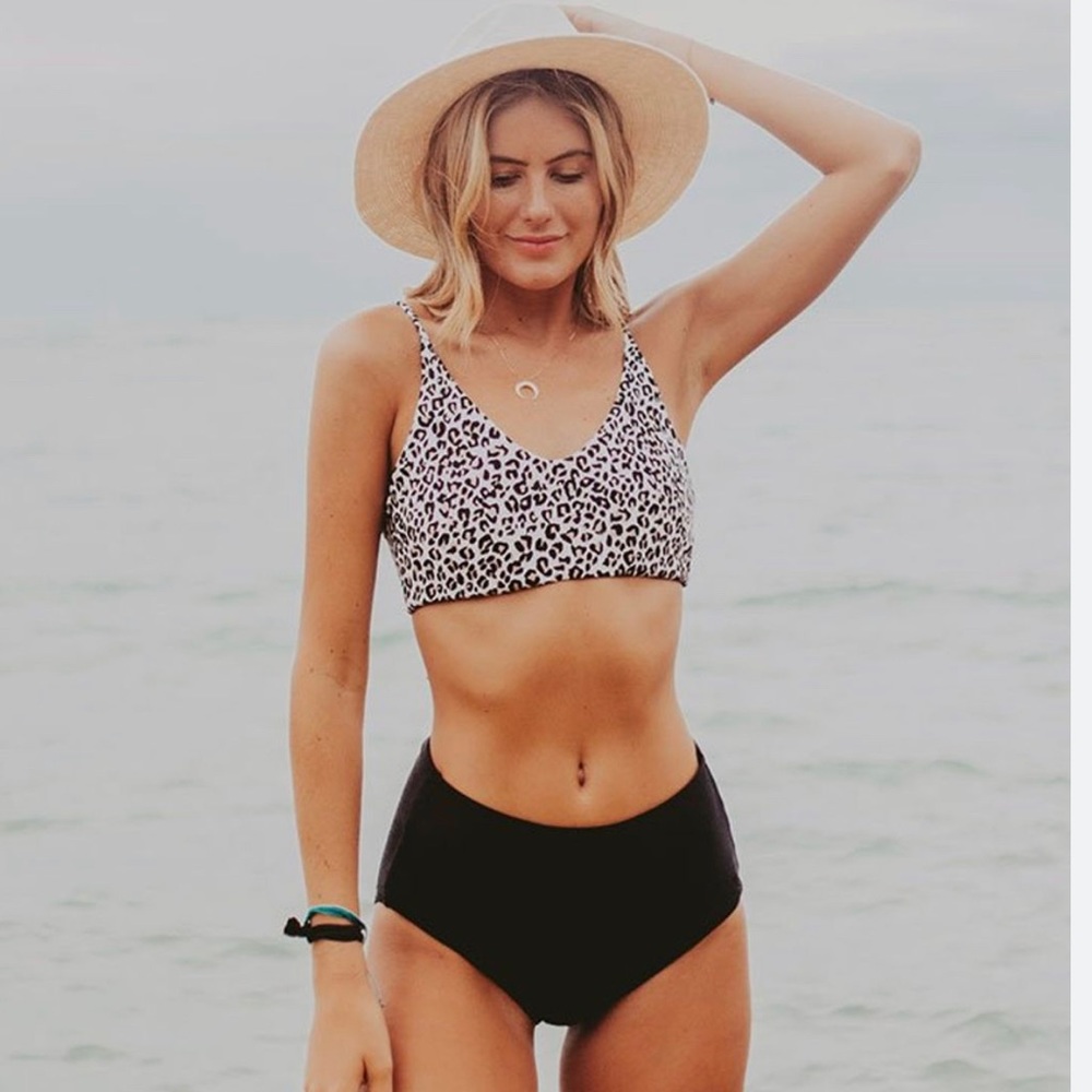 NWT Albion Swim Rise Bralette and High Rise Swim Bottom - XS